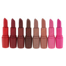 8pcs Women's Beauty Bullet Matte Velvet Lipstick Lip Gloss Moisturizing Long Lasting Waterproof Makeup Cosmetic Set Kit