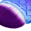 Fashion Mermaid Glitter Makeup Powder Blush Foundation Contour Cosmetic Brush Tool Untra Dense Soft Hair