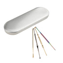 4Pieces Spiral Ear Pick Ear Wax Cleaner Earpick Curette Earwax Removal Health Stick with Case