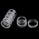 20 Pieces Makeup Empty Jars Pots Eyeshadow Face Cream Lip Balm Nail Art Beads Box Cosmetic Sample Container with Large Organizer Case