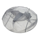Pro Salon Barber Gown Cloth Hair Cutting Cloak Home Hairdressing Cape Gray
