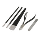 Professional 5pcs Cuticle Nipper Toe Nail Art Clipper Paronychia Ingrown Pedicure Tools
