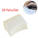 40Pcs/20Pairs Eyelash Lashes Extension Mask Under Eye Pads Cotton Curved Eye Patches Eyeshadow Eyeliner Shield Sticker Makeup Tools