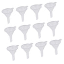 12pcs Clear Plastic Mini Funnels for Filling Decanting Fragrance Essential Oil Perfume