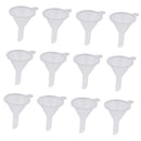 12pcs Clear Plastic Mini Funnels for Filling Decanting Fragrance Essential Oil Perfume