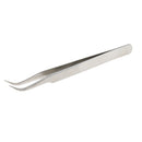 Anti-Static Stainless Steel Eyelash Extension Tweezers False Eye Lash Applicator CURVED Nipper Clip Nail Art Application Tool
