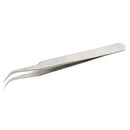 Anti-Static Stainless Steel Eyelash Extension Tweezers False Eye Lash Applicator CURVED Nipper Clip Nail Art Application Tool