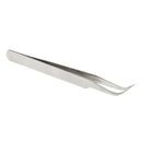Anti-Static Stainless Steel Eyelash Extension Tweezers False Eye Lash Applicator CURVED Nipper Clip Nail Art Application Tool