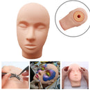Silicone Training Mannequin Manikin Head Eyelash Extension Makeup Massage Practice Model