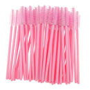 Disposable Mascara Wands Eyelash Applicator Rose Pink Pack Of 50PCS
