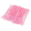 Disposable Mascara Wands Eyelash Applicator Rose Pink Pack Of 50PCS