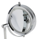 6 inch Battery Operated LED Lighted Wallmount Vanity Makeup Mirror, 1x/5x Magnification, Swivel Extension Arm