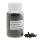 1000pcs/Bottle 5mm Micro Link Rings Lined Beads for Hair Extensions Tool Dark Brown