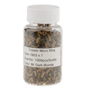 1000pcs/Bottle 5mm Micro Link Rings Lined Beads for Hair Extensions Tool