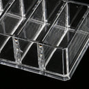 Clear Acrylic Compact Holder Display Storage Powder Eyeshadow Blush Highlighters Makeup Organiser Case
