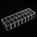 Clear Acrylic Compact Holder Display Storage Powder Eyeshadow Blush Highlighters Makeup Organiser Case