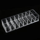 Clear Acrylic Compact Holder Display Storage Powder Eyeshadow Blush Highlighters Makeup Organiser Case