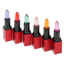 6 Pieces Flower Jelly Temperature Magic Change Color Waterproof Lipstick Moisturizer Lip Gloss Moist Lip Care