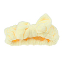 Elastic Bowknot Face Makeup Bath Spa Shower Headband Headpiece Yellow