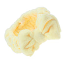 Elastic Bowknot Face Makeup Bath Spa Shower Headband Headpiece Yellow