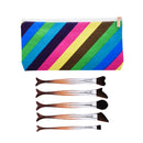 5 Pieces Mermaid Cosmetic Makeup Brushes Set Face Eye Foundation Blending Contouring Powder Cream Brush