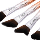 5 Pieces Mermaid Cosmetic Makeup Brushes Set Face Eye Foundation Blending Contouring Powder Cream Brush