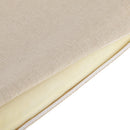 Comfortable Breathable Linen High Rebound Memory Foam Chair Back Seat Cushion Beige 40*39*4 cm