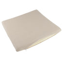 Comfortable Breathable Linen High Rebound Memory Foam Chair Back Seat Cushion Beige 40*39*4 cm