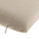 Comfortable Breathable Linen High Rebound Memory Foam Chair Back Seat Cushion Beige 40*39*4 cm