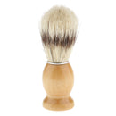 Safety Salon Barber Hair Beard Cutting Dust Shaving Brush with Natural Wood Handle Facial Cleansing Tool