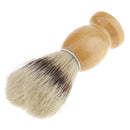 Safety Salon Barber Hair Beard Cutting Dust Shaving Brush with Natural Wood Handle Facial Cleansing Tool