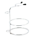 Weighted Base Removable Alloy Silver Men's Shaving Brush Straight Holder Stand Soap Bowl Double Edge