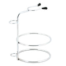 Weighted Base Removable Alloy Silver Men's Shaving Brush Straight Holder Stand Soap Bowl Double Edge