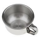 High Quality Stainless Steel Men's Shaving Mug Bowl Men Barber Beard Soap Mug Cup + Handle for Shave Brush
