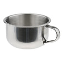 High Quality Stainless Steel Men's Shaving Mug Bowl Men Barber Beard Soap Mug Cup + Handle for Shave Brush