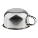 High Quality Stainless Steel Men's Shaving Mug Bowl Men Barber Beard Soap Mug Cup + Handle for Shave Brush
