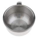 High Quality Stainless Steel Men's Shaving Mug Bowl Men Barber Beard Soap Mug Cup + Handle for Shave Brush