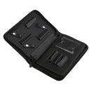 Professional PU Leather Salon Barber Hair Scissors Sears Combs Bag Pet Hairdressing Tool Pouch Holder Case - White Silver