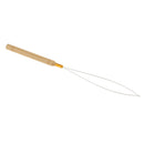 5Pcs/Set Wooden Hair Extensions Loop Needle Threader Wire Pulling Hook Tool for Beads and Feathers