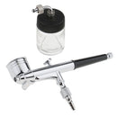 Professional Dual-Action Gravity Feed Airbrush Spray Painting Gun Kit 0.3/ 0.5mm Needles for Makeup Cake Nail Tattoo Art