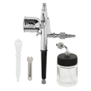 Professional Dual-Action Gravity Feed Airbrush Spray Painting Gun Kit 0.3/ 0.5mm Needles for Makeup Cake Nail Tattoo Art