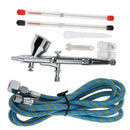 Professional 0.2mm/0.3mm/0.5mm Dual action AirBrush Spray Gun Paint Kit Complete Set for Makeup Tattoo Nail Cake Paint Art