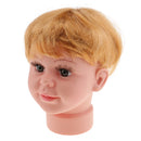 Children Baby Boy Mannequin Manikin Head with Wig for Child Kids Eye Glasses Hat Cap Display