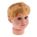Children Baby Boy Mannequin Manikin Head with Wig for Child Kids Eye Glasses Hat Cap Display