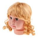 Baby Girl Mannequin Manikin Head with Hair Wig Kids Child Glasses Headscarf Hat Caps Display Stand Model for Beauty Salon Stores