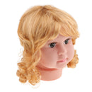 Baby Girl Mannequin Manikin Head with Hair Wig Kids Child Glasses Headscarf Hat Caps Display Stand Model for Beauty Salon Stores