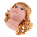 Baby Girl Mannequin Manikin Head with Hair Wig Kids Child Glasses Headscarf Hat Caps Display Stand Model for Beauty Salon Stores