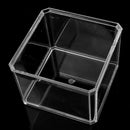 3 Tier Clear Acrylic Cosmetic Makeup Small Ornaments Cube Organiser Cotton Pads Swab Sundries Storage Box Case Storage
