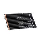 12 Pieces Black Waterproof Eye Shadow Lip Liner Eyeliner Pencil Pen Makeup