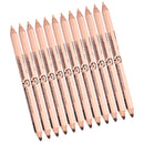 Double Ended Eyeliner Concealer Pencil Makeup Pen Brown / Light skin Pack Of 12PCS